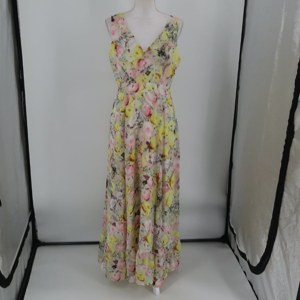 Joan Vass Women's Floral Maxi Dress Size 8 New with Tags